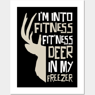 Fitness Deer In My Mouth Posters and Art